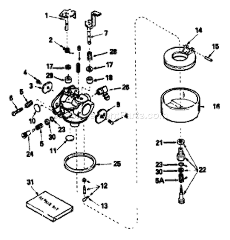 Page A Diagram and Parts List for 9085-0  Briggs and Stratton Generator